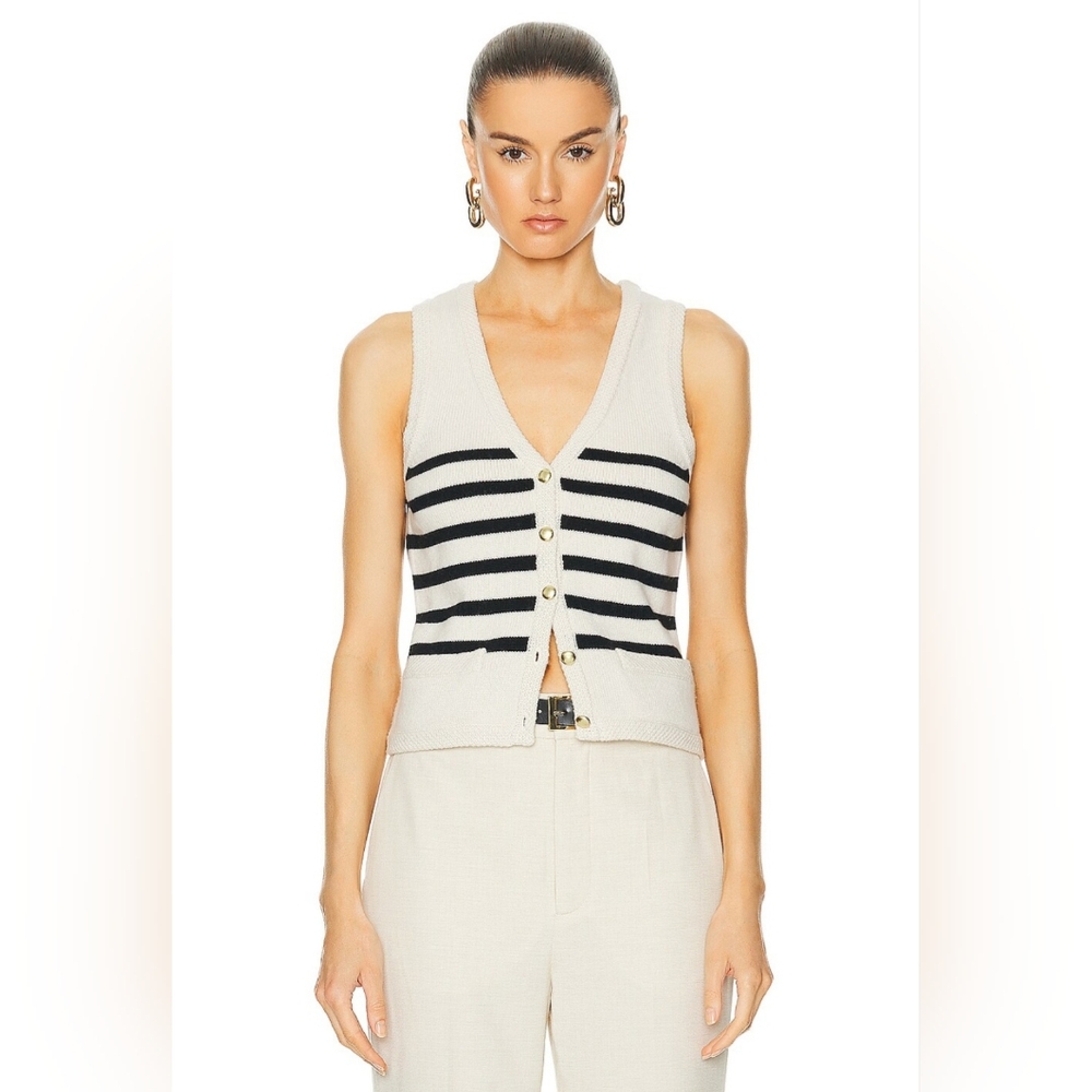 L'Academie by Marianna Calanth Striped Vest